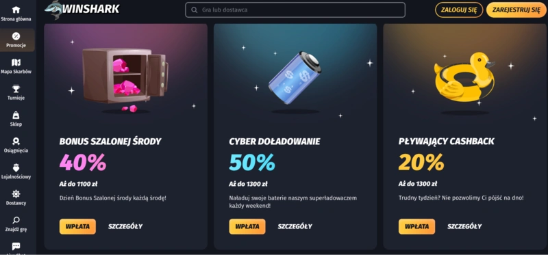 Winshark Bonuses